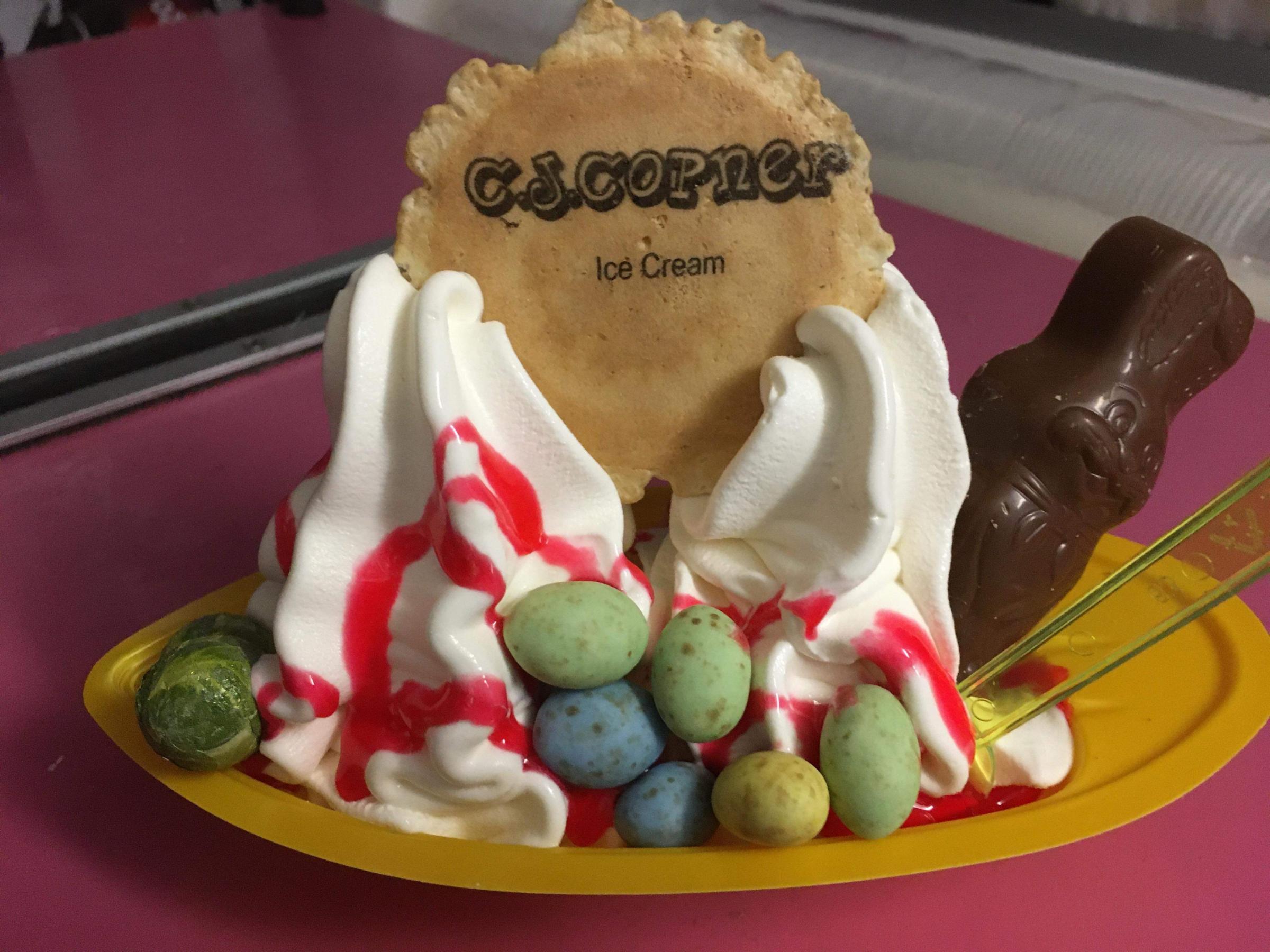 CJ Copner Ice Creams Easter-themed treats. Picture: Chris Copner.