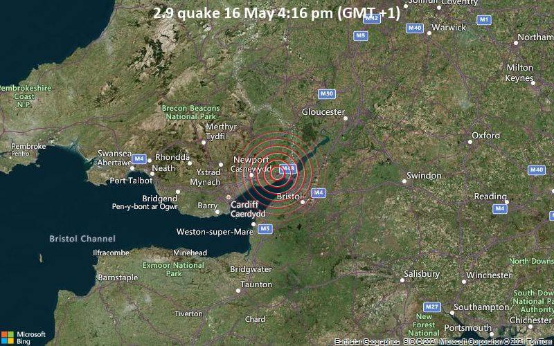 The Caldecott earthquake struck 2.9 magnitude